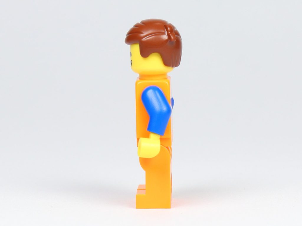 THE LEGO MOVIE 2 Mini-Baumeister Emmet (30529) - Minifigur Emmet linke Seite | ©2019 Brickzeit