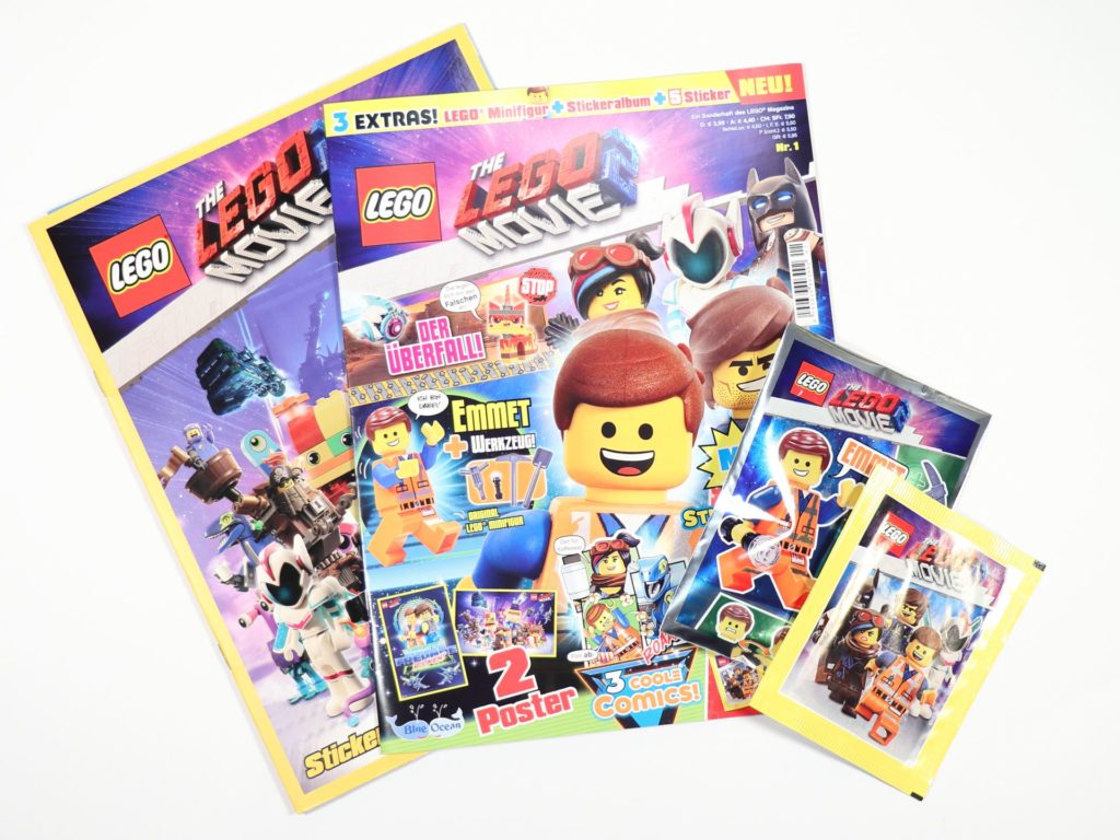 Review THE LEGO® MOVIE 2™ Magazin Nr. 1 mit Emmet und Stickeralbum