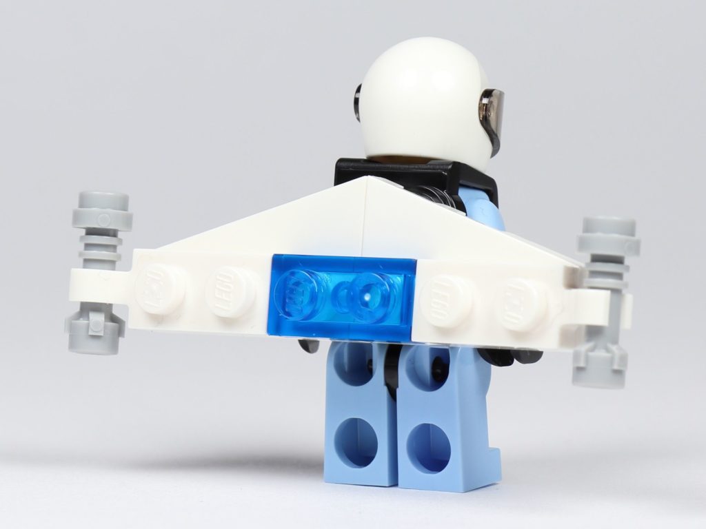 LEGO® City 30362 Raketenrucksack - Polizistin mit Raketenrucksack, Rückseite | ©2019 Brickzeit