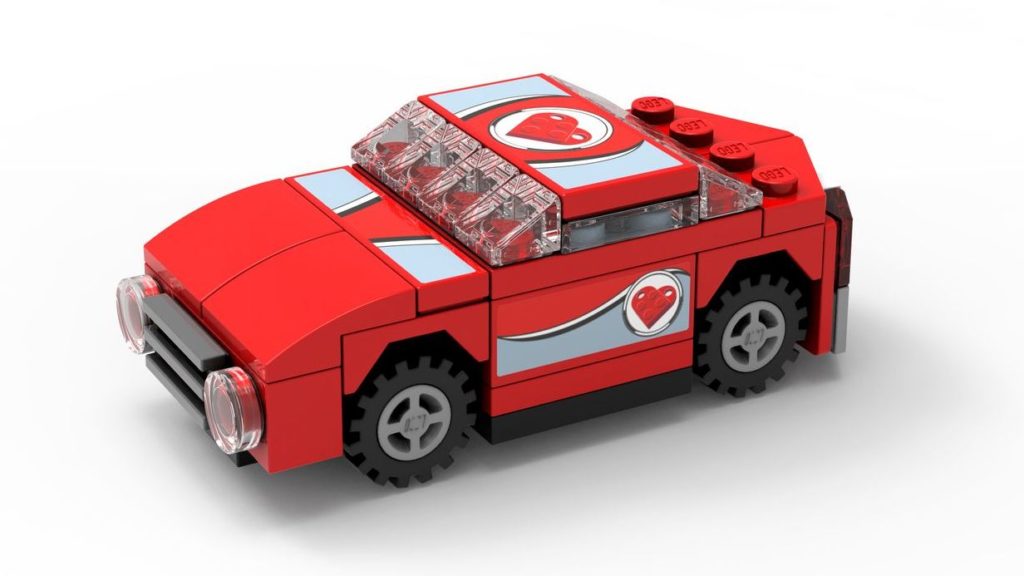 LEGO Store-Kalender März 2019 - roter Sportwagen | ©LEGO Gruppe