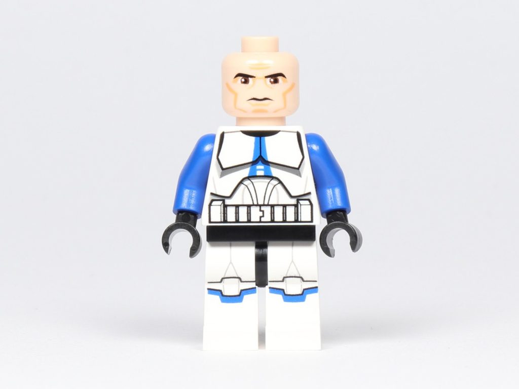 LEGO® Star Wars™ 75002 AT-RT™ - Klonkrieger der 501. Legion, Vorderseite ohne Helm | ©2019 Brickzeit
