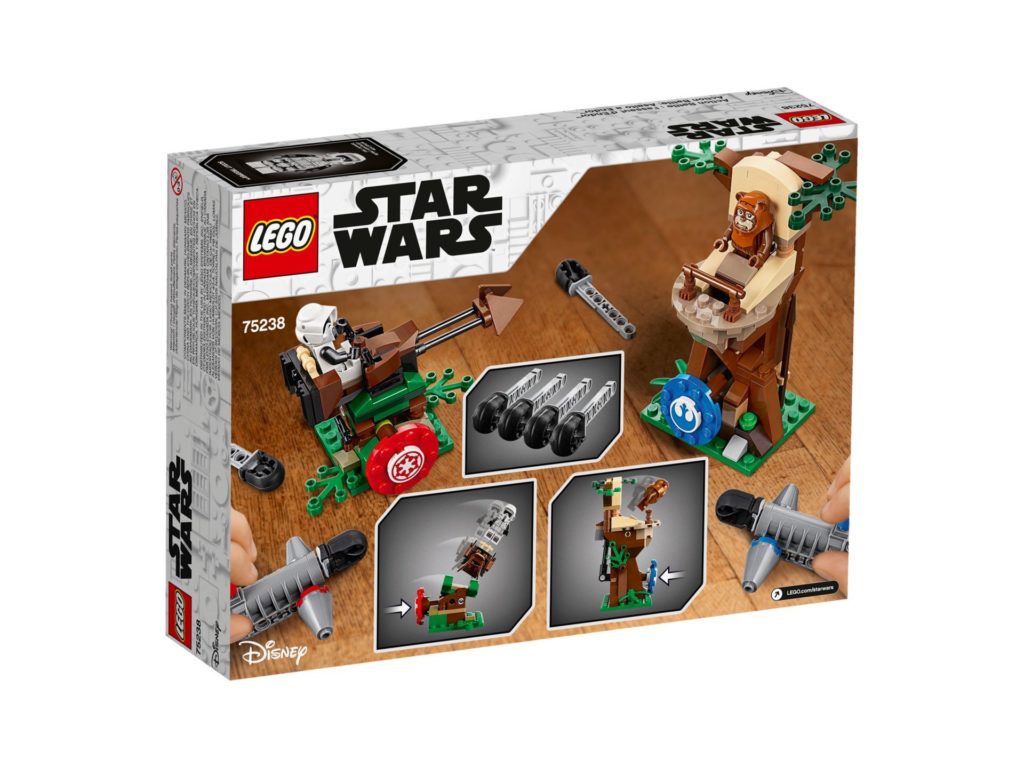 LEGO 75238 Action Battle Endor™ Attacke - Packung Rückseite | ©LEGO Gruppe