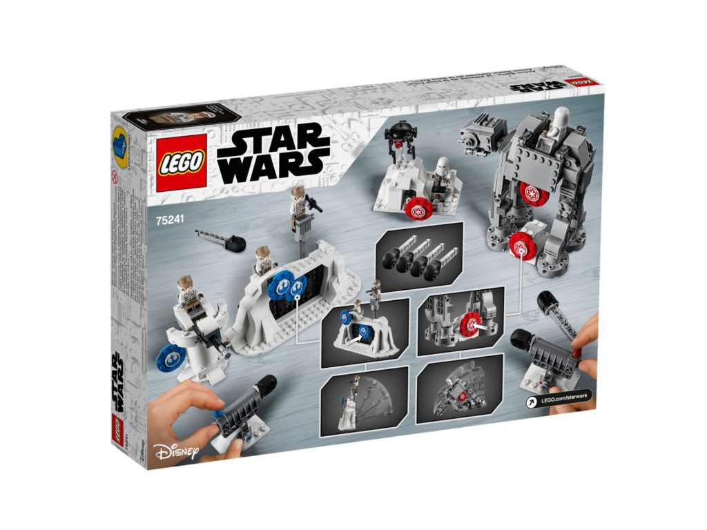 LEGO 75241 Action Battle Echo Base™ Verteidigung - Verpackung Rückseite | ©LEGO Gruppe
