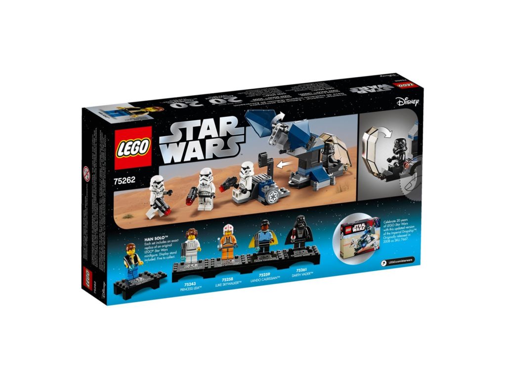 LEGO® 75262 Imperial Dropship™ - 20 Jahre LEGO Star Wars - Packung Rückseite | ©LEGO Gruppe