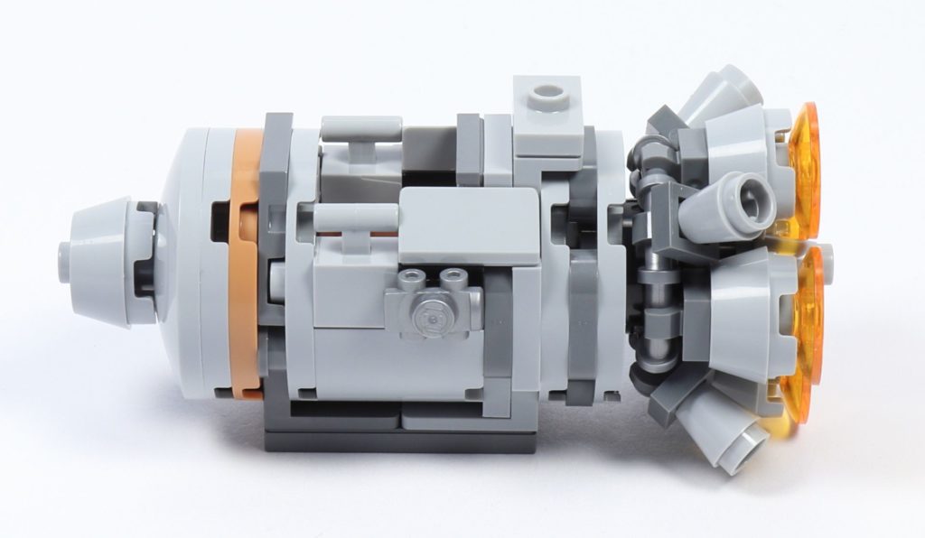 LEGO® Star Wars™ 75228 - Aufbau Escape Pod, fertig, linke Seite | ©2019 Brickzeit