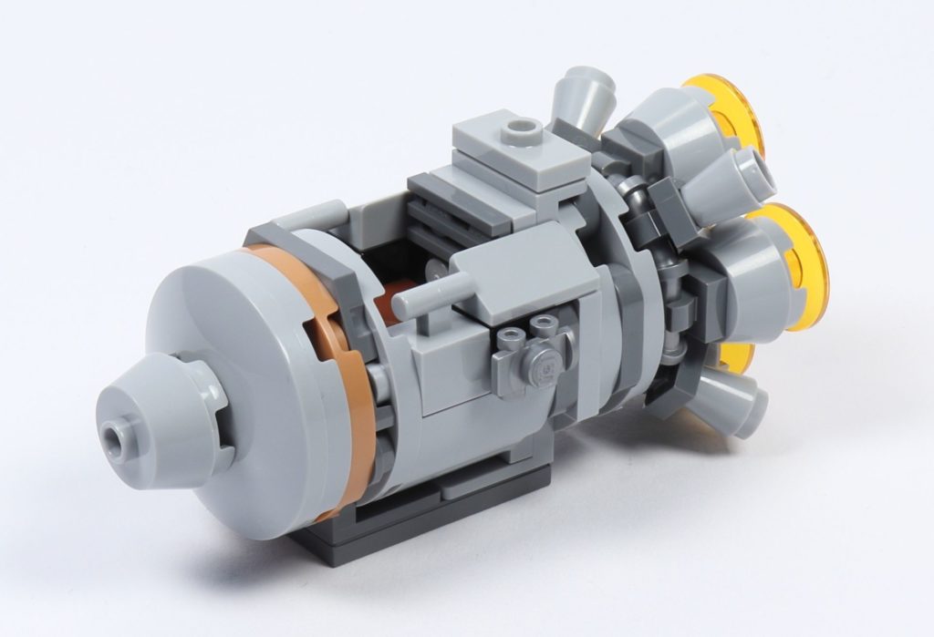 LEGO® Star Wars™ 75228 - Aufbau Escape Pod, fertig, vorne links | ©2019 Brickzeit
