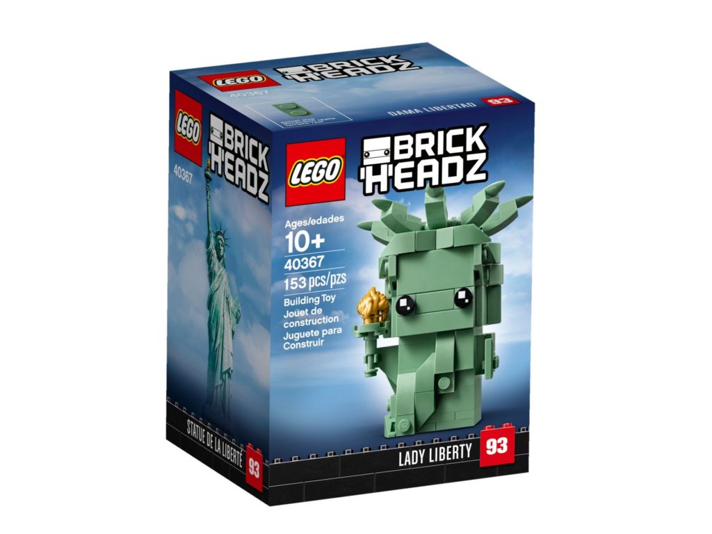 LEGO® Brickheadz 40367 Lady Liberty - Packung Vorderseite | ©LEGO Gruppe