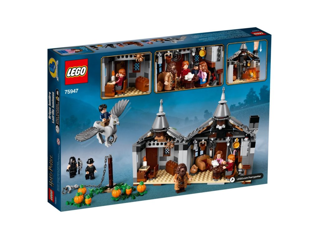 LEGO® Harry Potter™ 75947 Hagrids Hütte - Packung, Rückseite | ©LEGO Gruppe