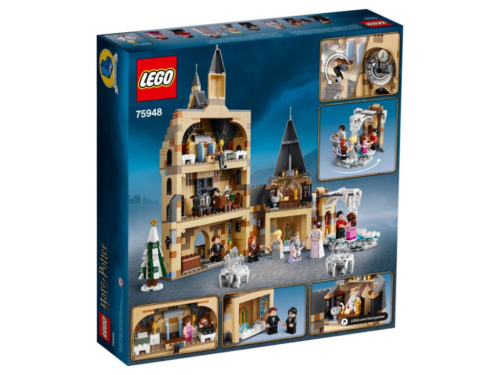 LEGO® Harry Potter™ 75948 Hogwarts Glockenturm - Packung, Rückseite | ©LEGO Gruppe