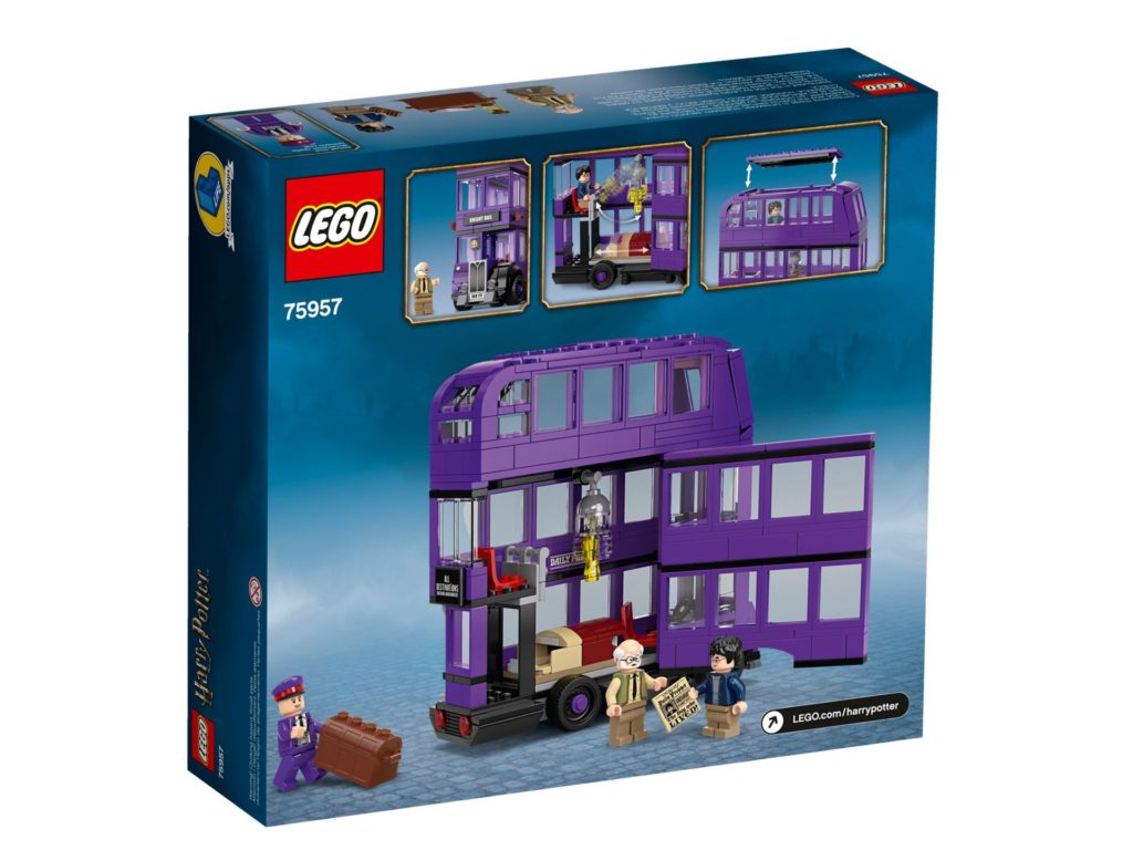 LEGO® Harry Potter™ 75957 The Knights Bus - Packung, Rückseite | ©LEGO Gruppe