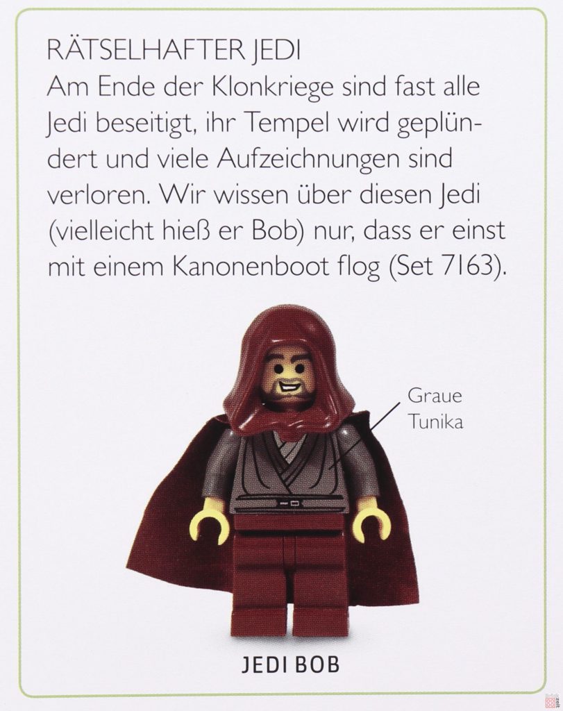 Review - LEGO® Star Wars™ Lexikon der Figuren, Raumschiffe und Droiden Neuausgabe 2019 - Detailbild Jedi Bob | ©2019 Brickzeit