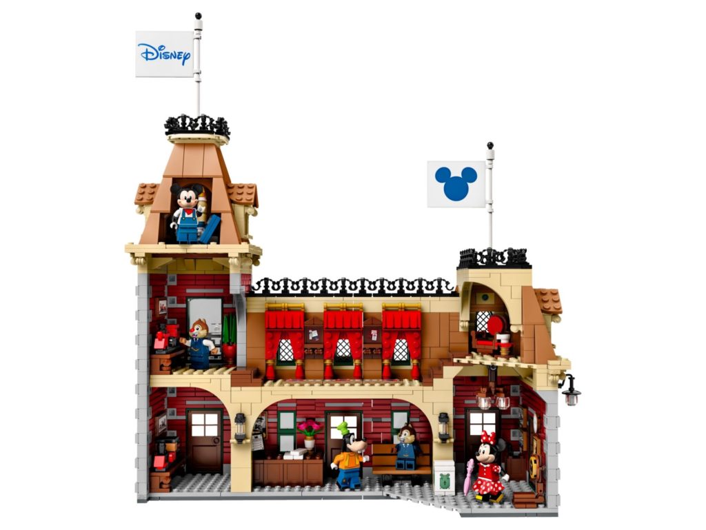 LEGO® 71044 Disney Zug mit Bahnhof - Bahnhof Rückseite | ©LEGO Gruppe