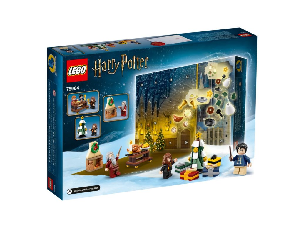 LEGO Harry Potter 75964 Adventskalender 2019 - Packung Rückseite | ©LEGO Gruppe