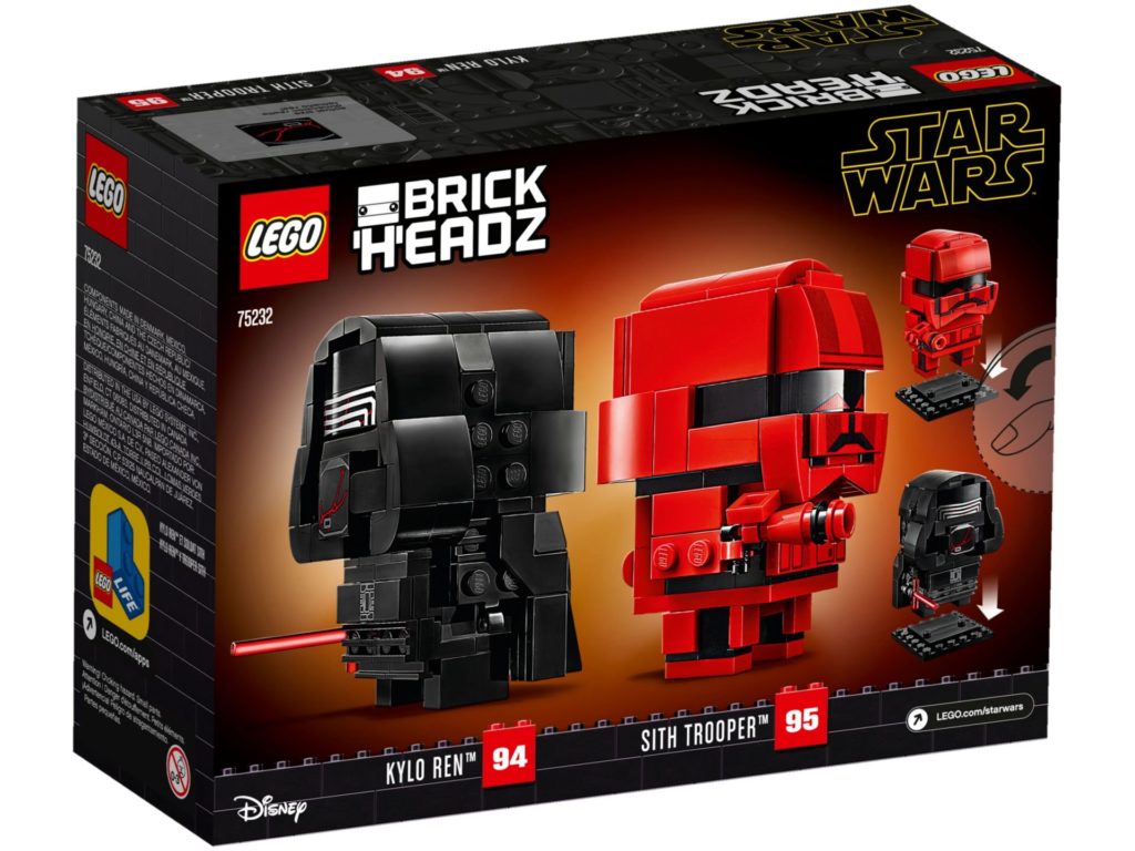 LEGO® Star Wars™ Brickheadz 75232 Kylo Ren und Sith Trooper | ©LEGO Gruppe