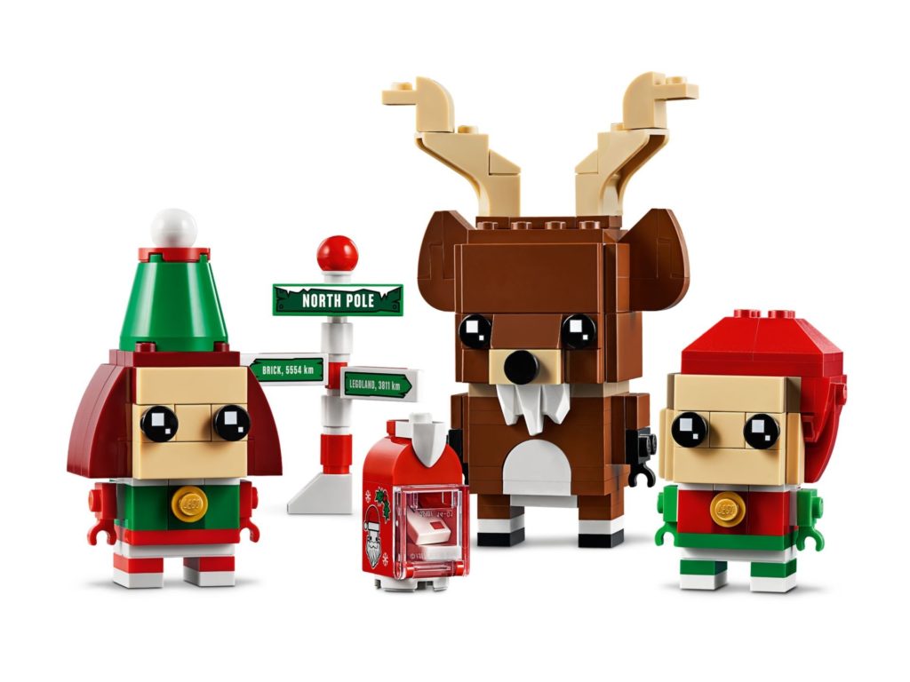 LEGO Brickheadz 40353 Rentier, Elfe und Elfin | ©LEGO Gruppe