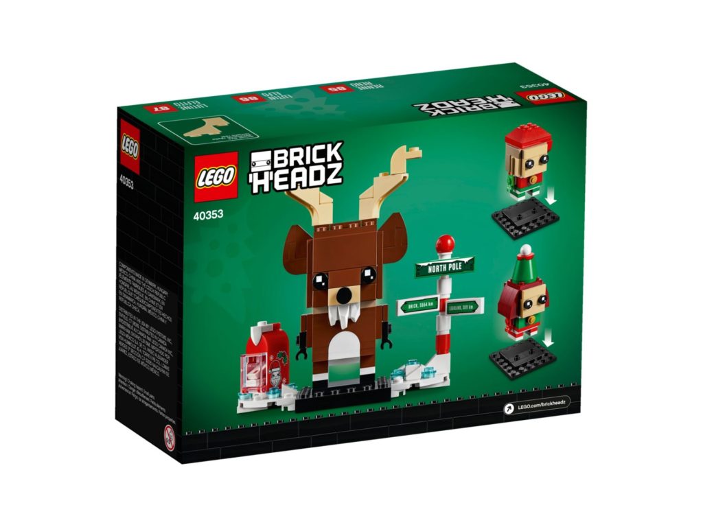 LEGO Brickheadz 40353 Rentier, Elfe und Elfin | ©LEGO Gruppe