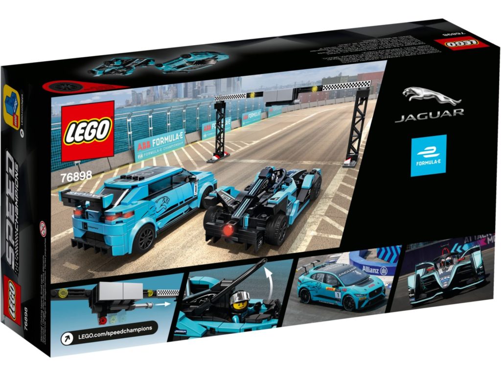 LEGO® Speed Champions 76898 Formula E Panasonic Jaguar Racing GEN2 car & Jaguar I-PACE eTROPHY | ©LEGO Gruppe
