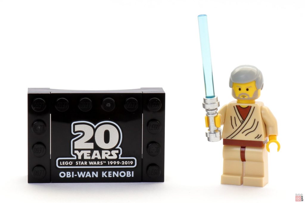 LEGO Star Wars 30624 Obi-Wan Kenobi Minifigur mit Lichtschwert und Sockel | ©2019 Brickzeit