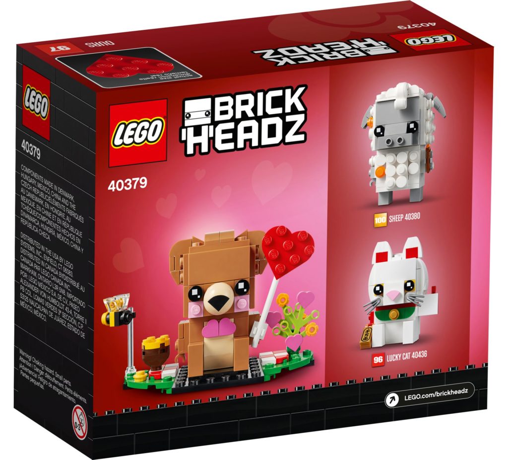 LEGO® Brickheadz 40379 Valentins-Bär | ©LEGO Gruppe