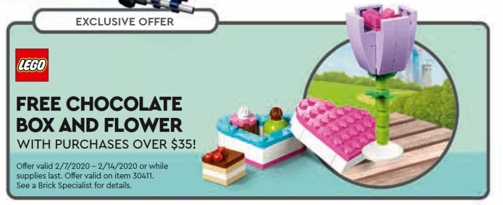 LEGO® 30411 Chocolate Box & Flower im US Store Kalender | ©LEGO Gruppe