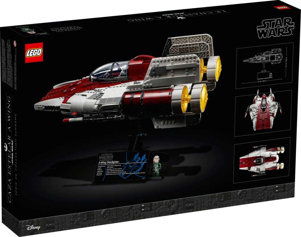 LEGO Star Wars 75275 UCS A-Wing - Packung, Rückseite | ©LEGO Gruppe