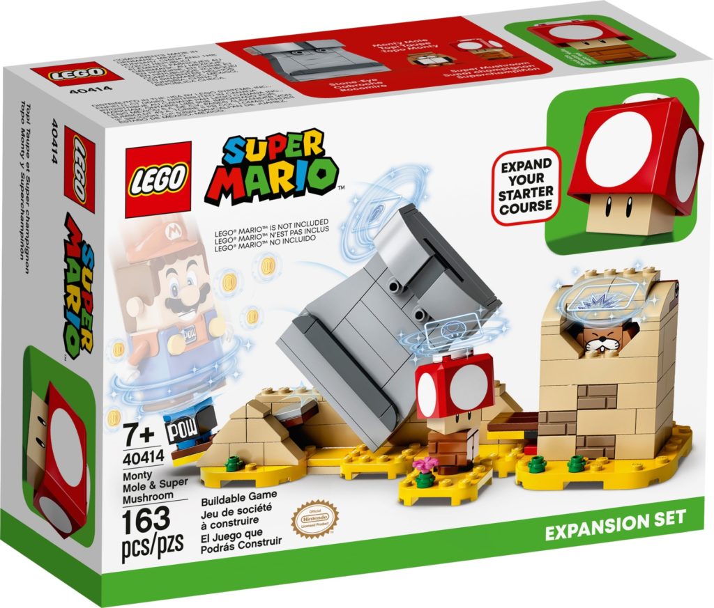 LEGO Super Mario 40414 Monty Mailwurf und Superpilz - Erweiterungsset | ©LEGO Gruppe