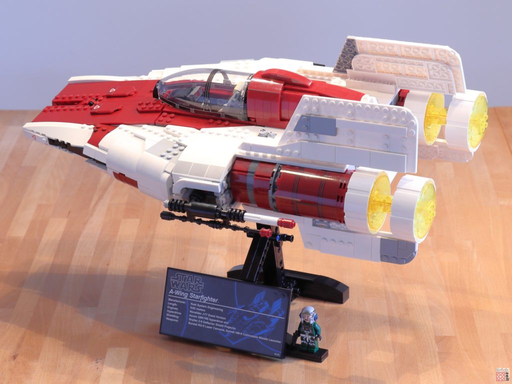 LEGO Star Wars 75275 UCS A-Wing, Baster nach hinten | ©2020 Brickzeit