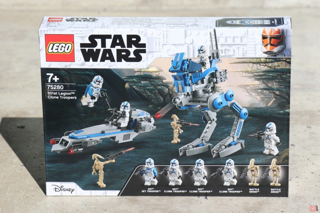 LEGO Star Wars 75280 501st Legion Clone Troopers - Packung, Vorderseite | ©2020 Brickzeit