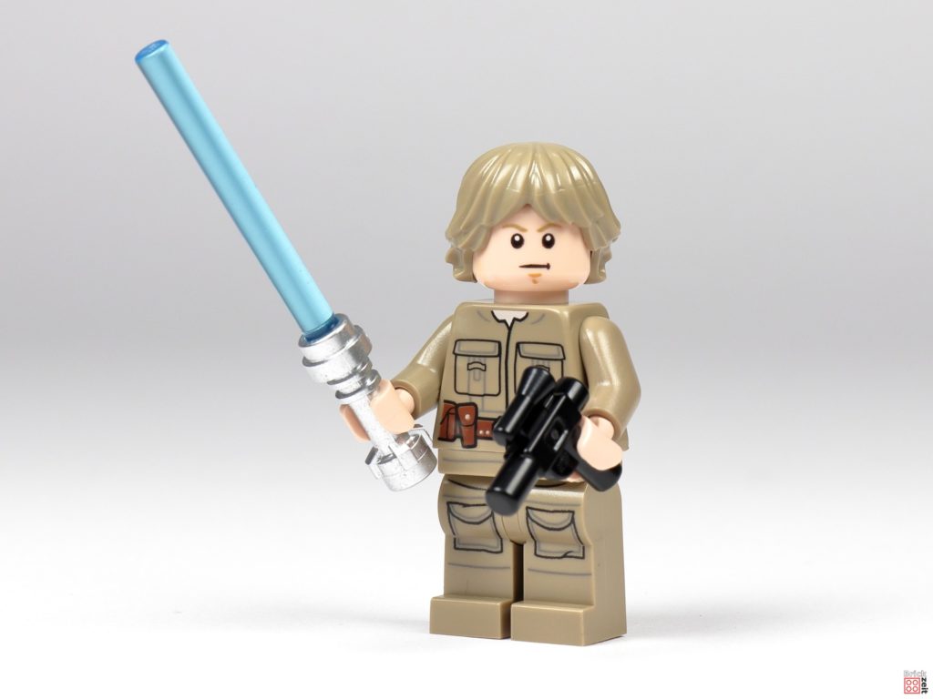 Bespin Luke Skywalker mit Lichtschwert und Blaster | ©Brickzeit