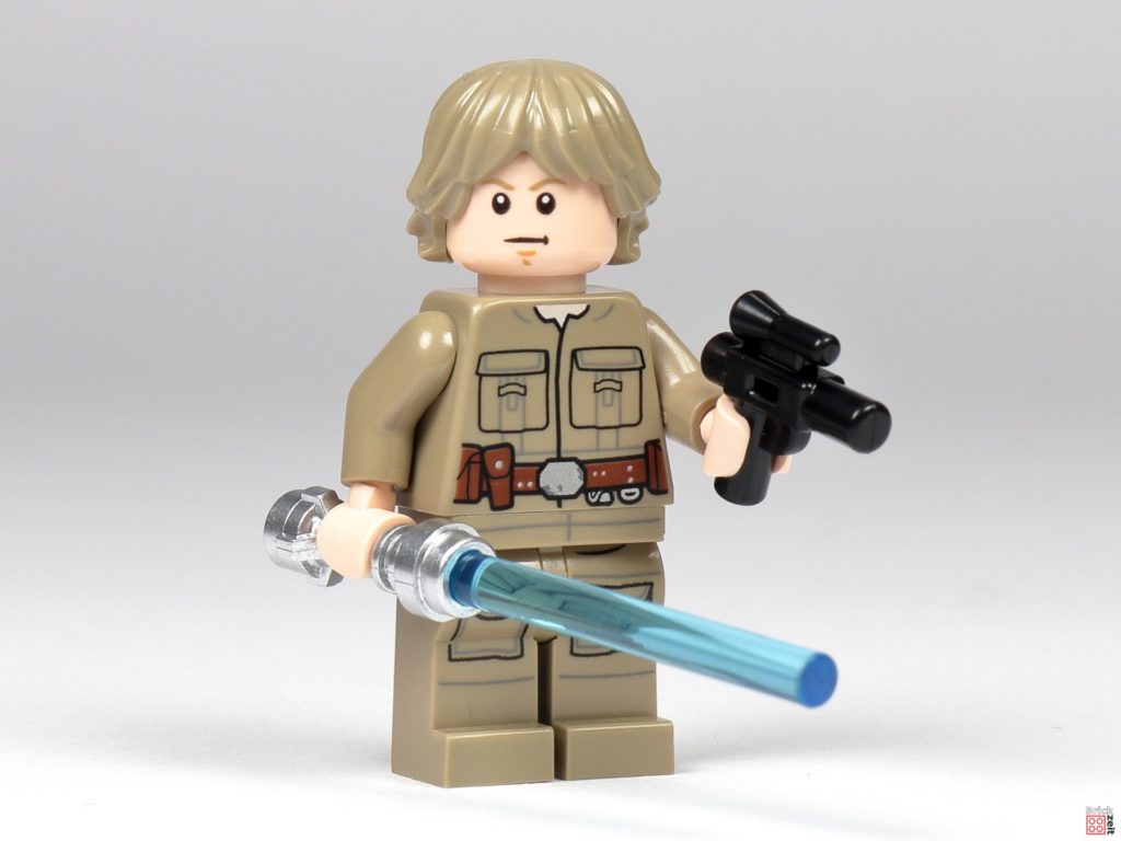 Bespin Luke Skywalker mit Lichtschwert und Blaster | ©Brickzeit