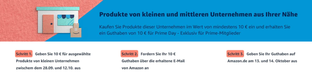 Amazon Prime Day 2020 - 10€ Gutschein im Vorfeld sichern | ©Amazon