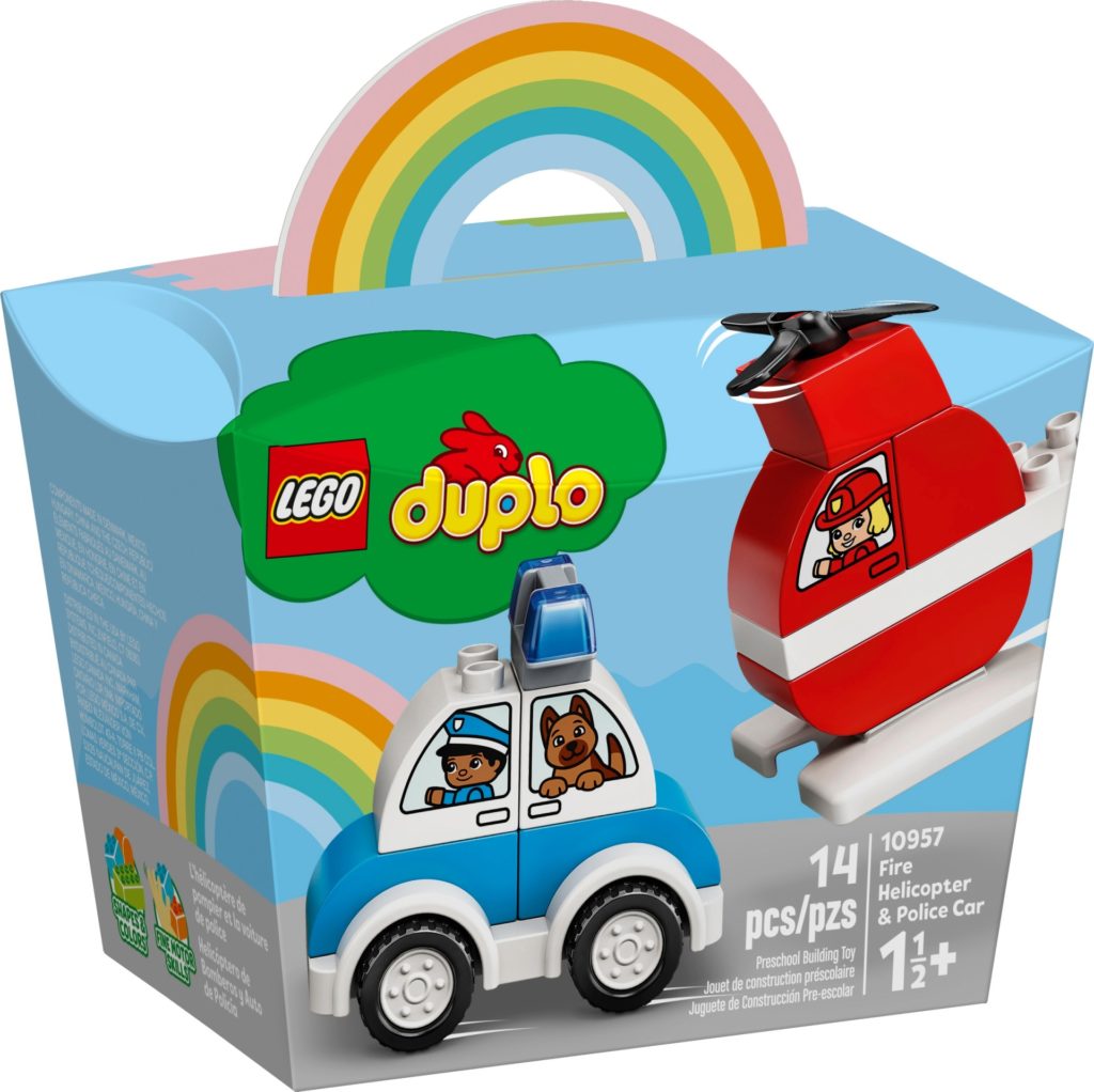 LEGO DUPLO 10957 Mein erster Feuerwehrhubschrauber und mein erstes Polizeiauto | ©LEGO Gruppe