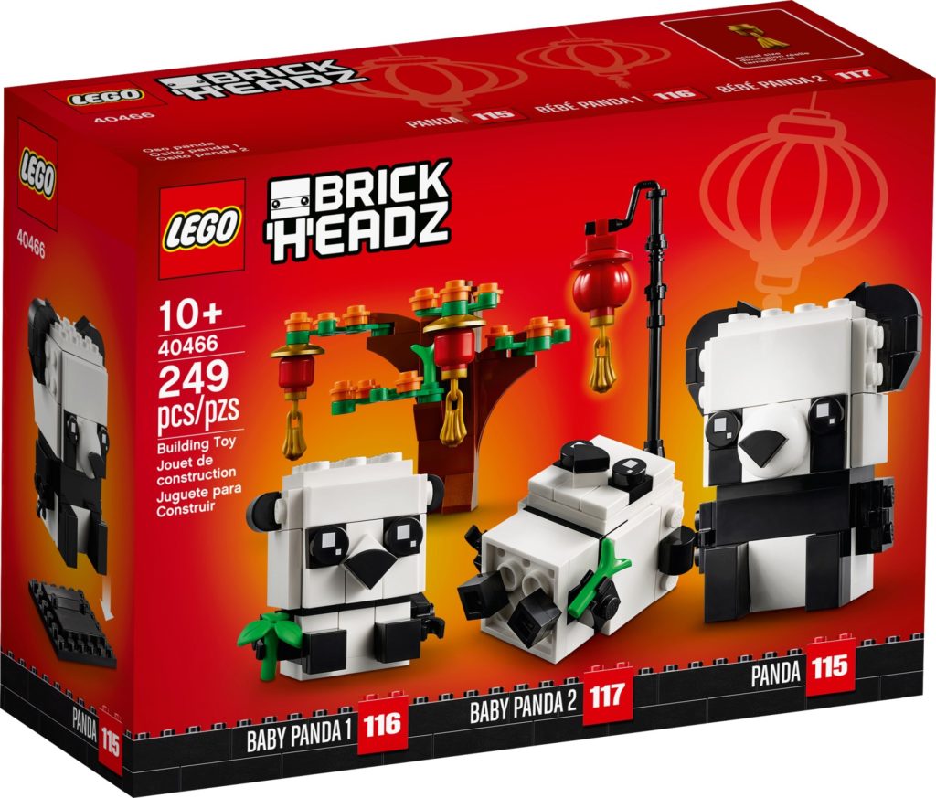 LEGO Brickheadz 40466 Pandas fürs chinesische Neujahrsfest | ©LEGO Gruppe