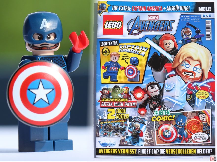 LEGO Marvel Avengers Magazin Nr. 6 mit Captain America | ©Brickzeit