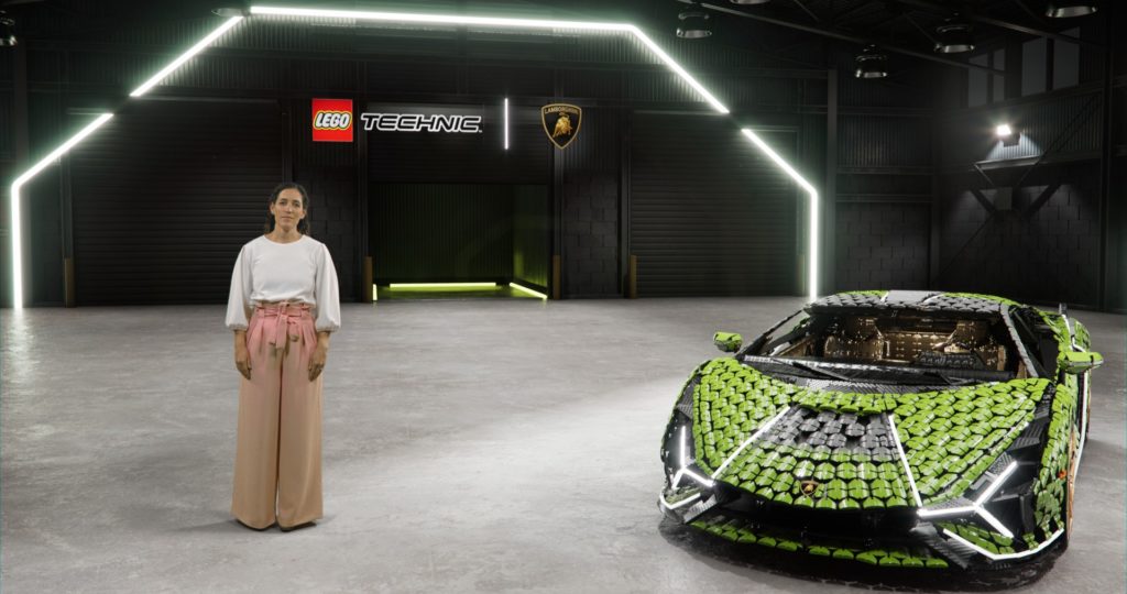 Virtuelle Präsentation des lebensgroßen LEGO® Technic™ Lamborghini Sían FKP 37 | ©LEGO Gruppe