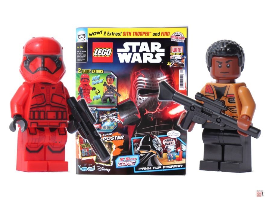 Review - LEGO® Star Wars™ Magazin Nr. 74 mit Sith Trooper und Finn | ©Brickzeit