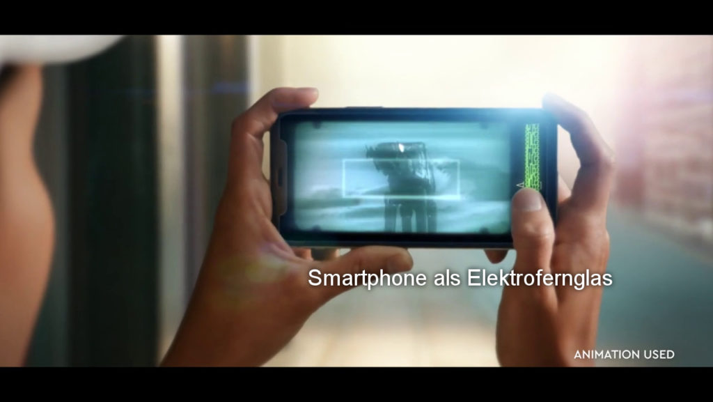 Smartphone als Elektrofernglas