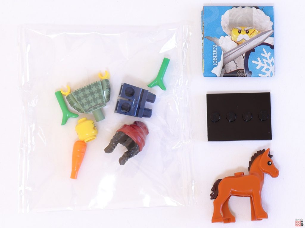 LEGO 71032, Minifigur 5 - Stallmädchen mit Pferd, extra Plastiktütchen | ©Brickzeit