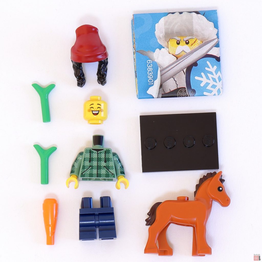 LEGO 71032, Minifigur 5 - Stallmädchen mit Pferd | ©Brickzeit