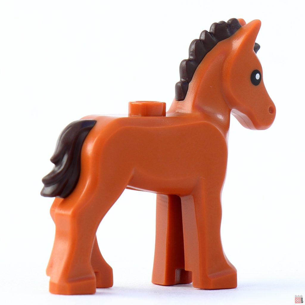 LEGO 71032, Minifigur 5 - Stallmädchen mit Pferd | ©Brickzeit