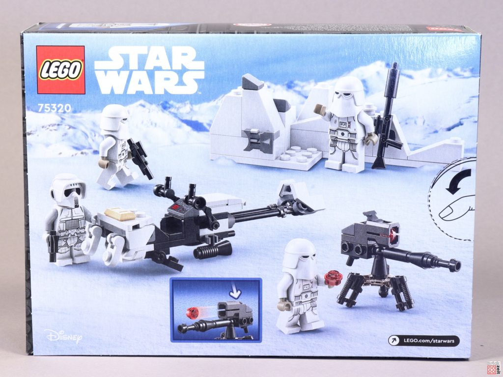 Packungsrückseite von LEGO Star Wars 75320 Snowtrooper Battle Pack | ©Brickzeit