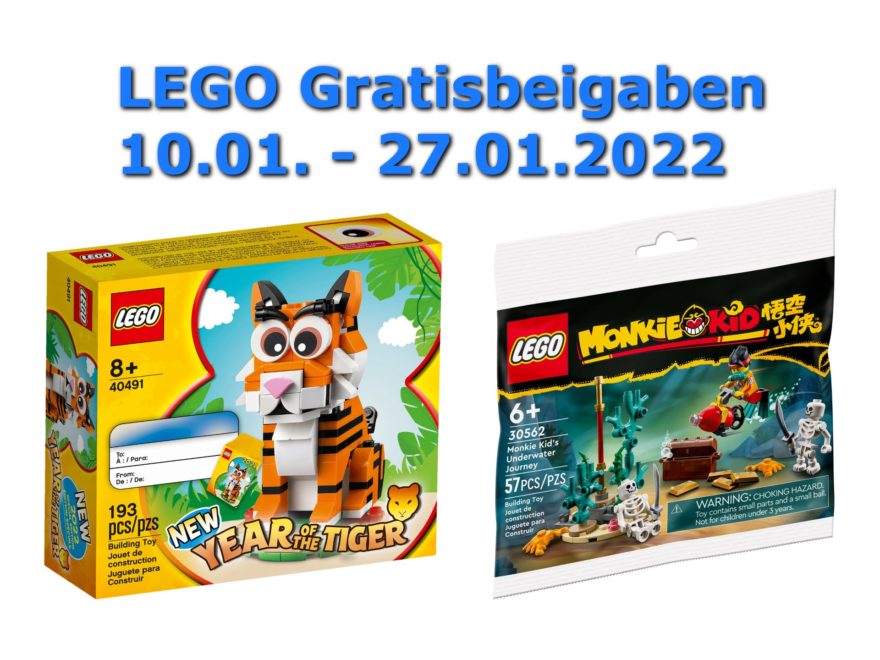 LEGO 40491 Jahr des Tigers und LEGO 30562 Monkie Kids Unterwasserreise als GWP ab 10.01.2022