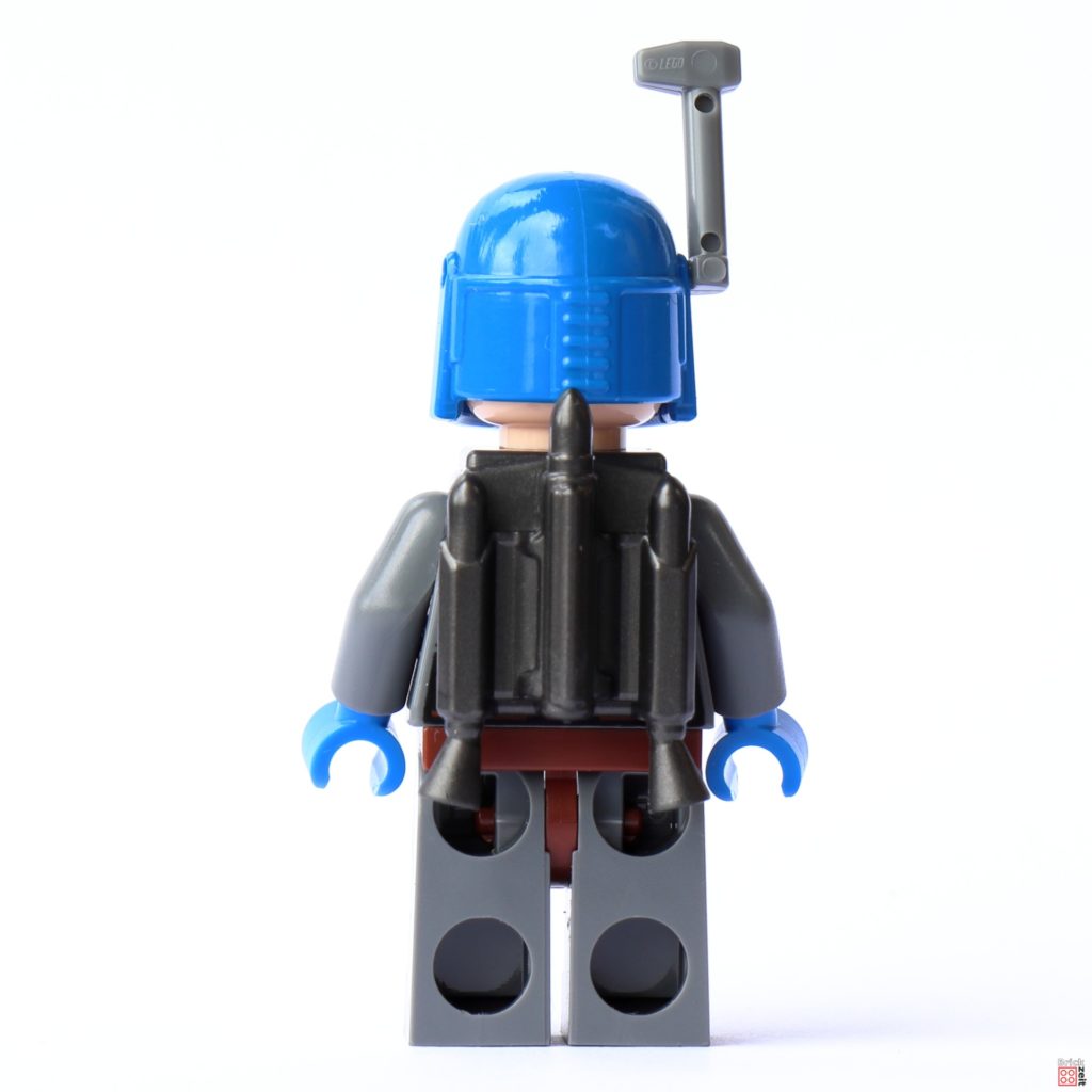 Rückseite von LEGO Bo-Katan Kryze mit Helm und Jetpack | ©Brickzeit