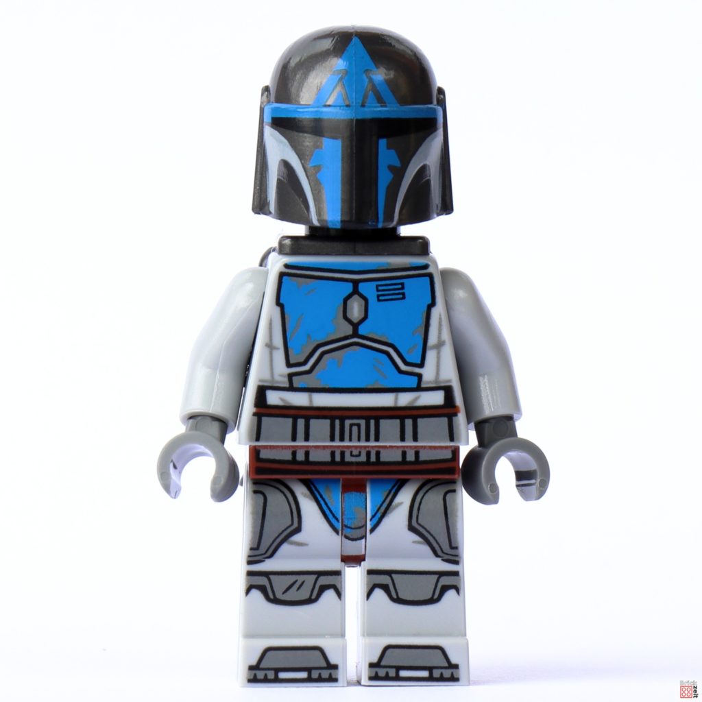 Vorderseite des LEGO mandalorianischer Kriegers mit Helm und Jetpack | 