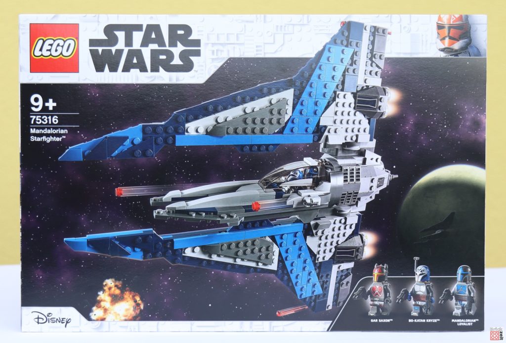 Packungsvorderseite des LEGO Star Wars 75316 Mandalorian Starfighters | ©Brickzeit