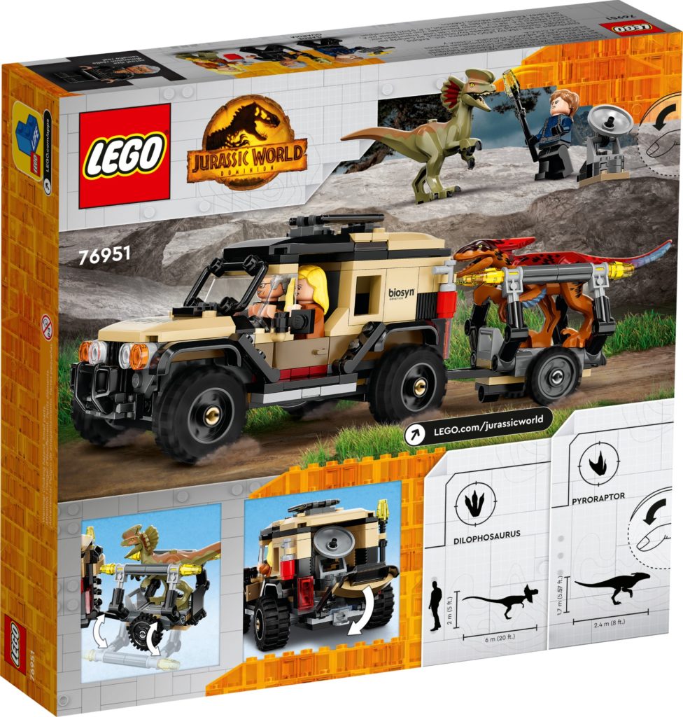 LEGO Jurassic World 76951 Pyroraptor & Dilophosaurus Transport | ©LEGO Gruppe