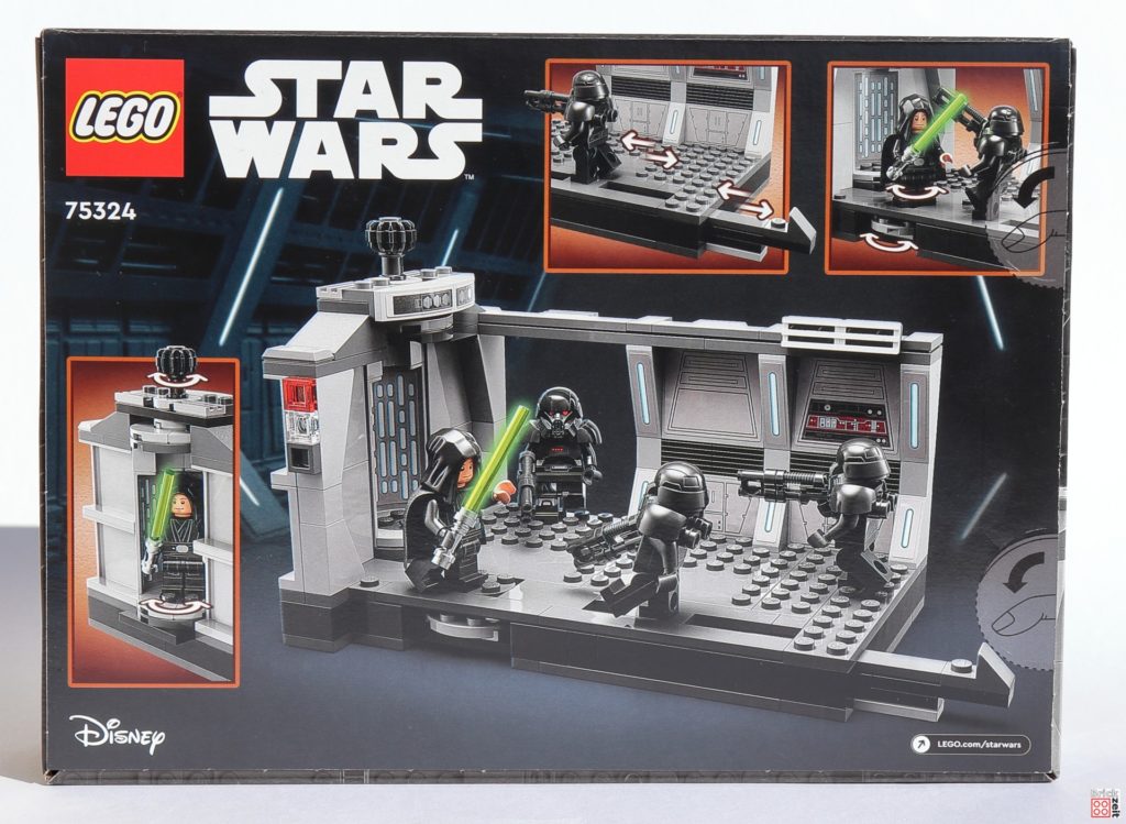 Packungsrückseite von LEGO Star Wars 75324 Angriff der Dark Trooper | ©Brickzeit