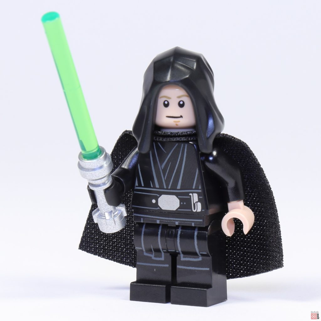 LEGO 75324 - Luke Skywalker mit Kapuze, Umhang und Lichtschwert | ©Brickzeit