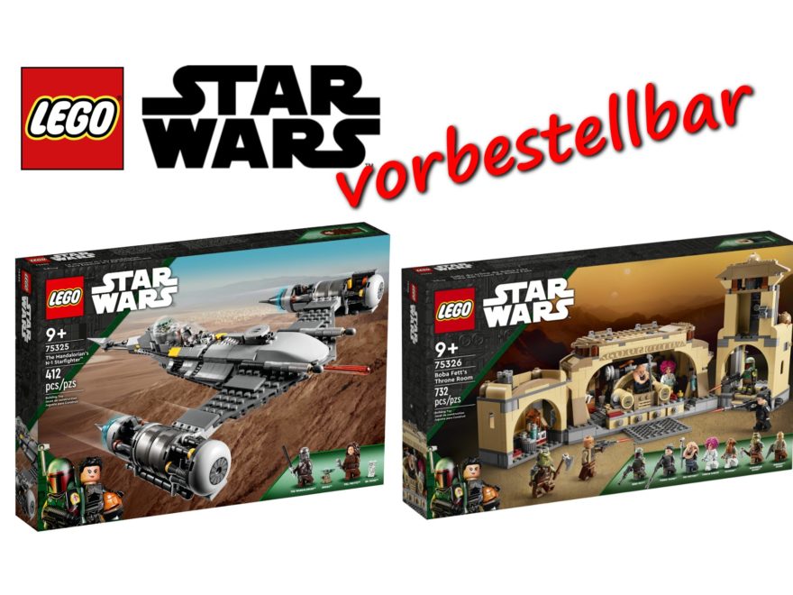 LEGO Star Wars Boba Fetts Thronsaal und Mandalorian's N-1 Starfighter jetzt vorbestellbar