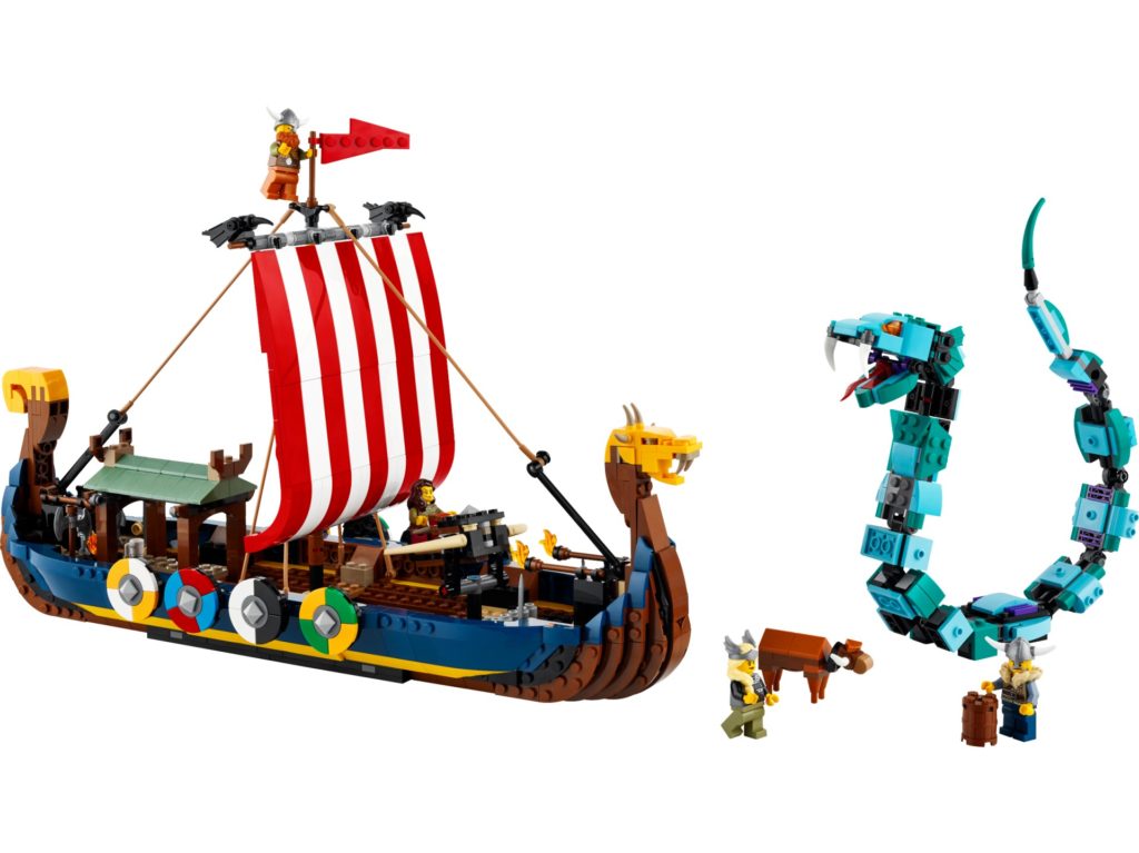 LEGO Creator 3-in-1 31132 Wikingerschiff mit Midgardschlange | ©LEGO Gruppe
